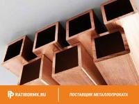 Труба медная профильная 5х7,5х1,5 М2 ГОСТ 16774-2015