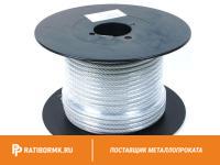 Канат стальной 7,6 мм ГОСТ 3063 ТК 1х19 (1+6+12)