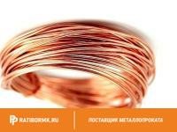 Проволока медная М0б 2,5 мм ДКРНТ в бухте