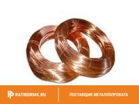 Проволока медная М0б 4,5 мм ДКРНТ в бухте