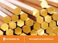 Шестигранник латунный 17 мм Л-63 ГОСТ 2060-2006