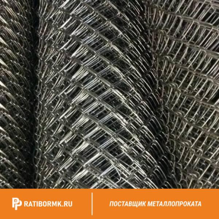 Сетка Рабица оцинкованная 50х50х2,5 мм в рулоне 1,5х10 м