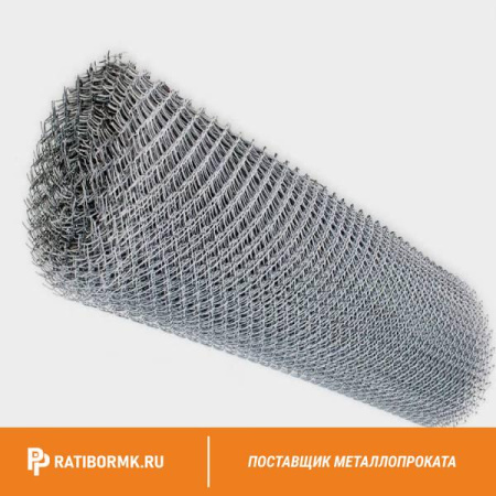 Сетка Рабица оцинкованная 35х35х1,6 мм в рулоне 1,5х10 м