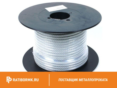 Канат стальной 7,6 мм ГОСТ 3063 ТК 1х19 (1+6+12)