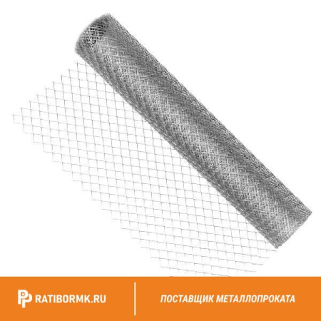 Сетка Рабица нержавеющая 40х40х1,8 мм в рулоне 1,5х10 м AISI 304
